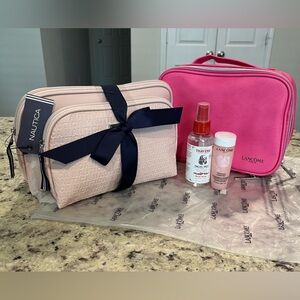 Lancôme & Nautica Makeup bags NWT bonus products